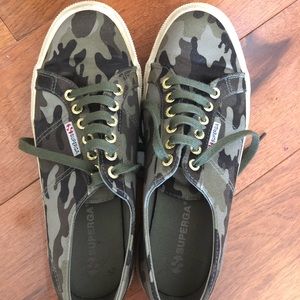 Superga Camo Print Sneakers